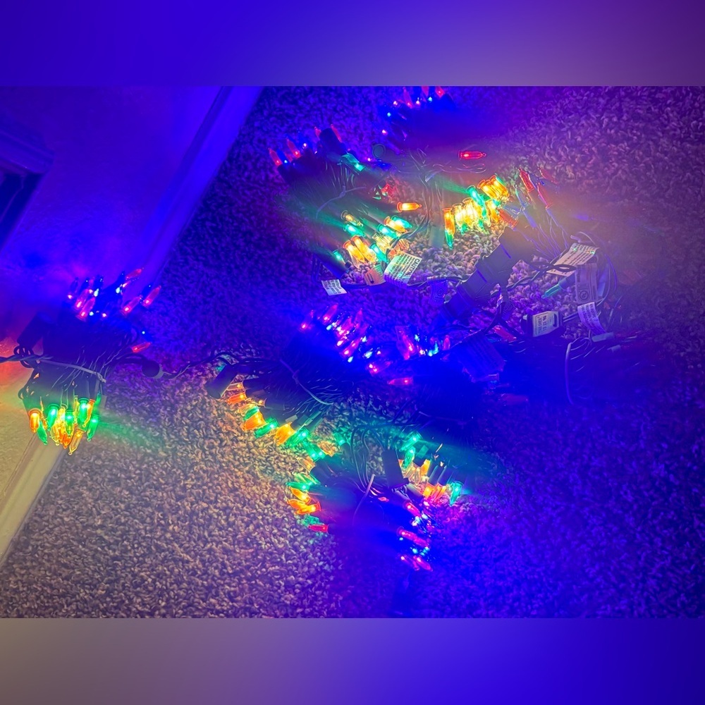 Indoor/Outdoor 100 Count LED Mini Christmas String Light Multicolor NEW 4 boxes - Picture 8 of 8